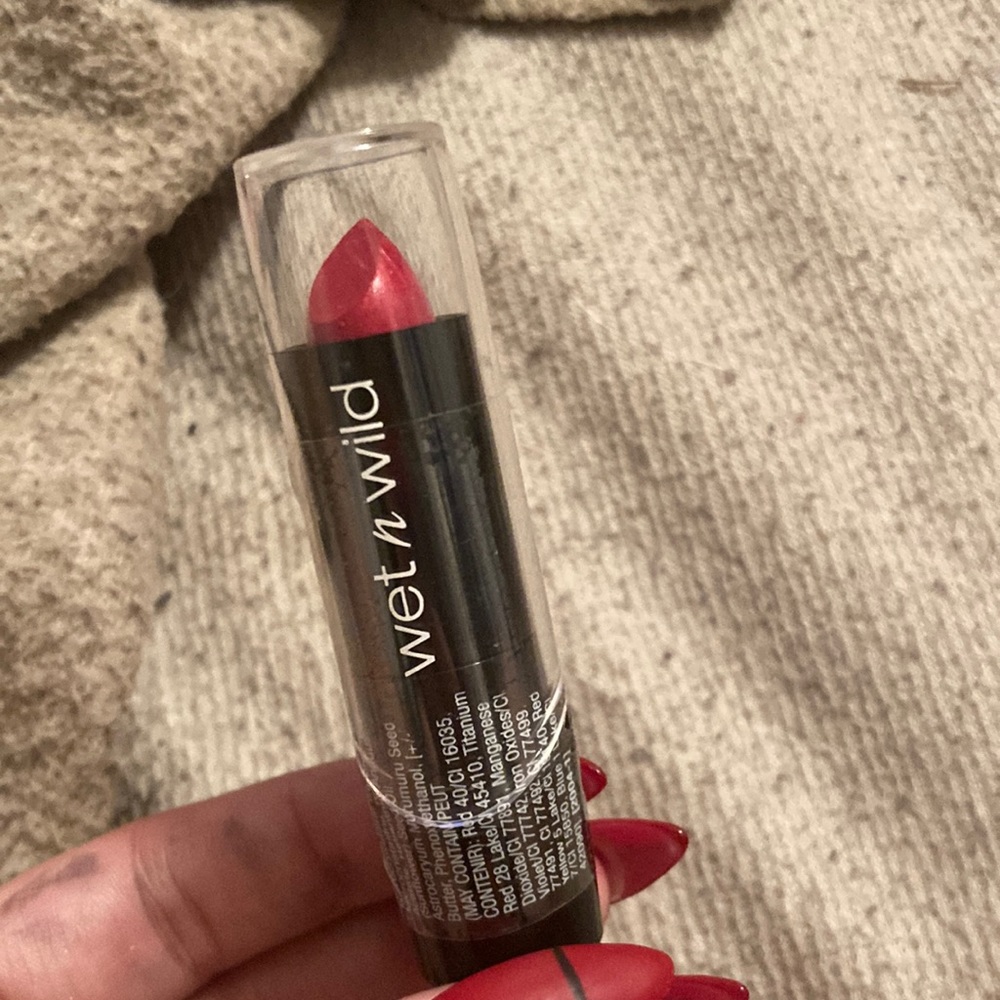 Wet n wild lipstick.